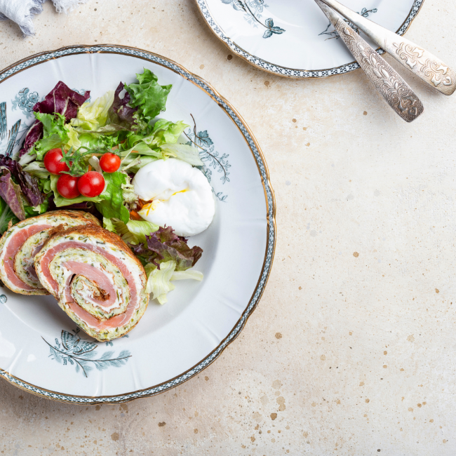 roulade di salmone e zucchine