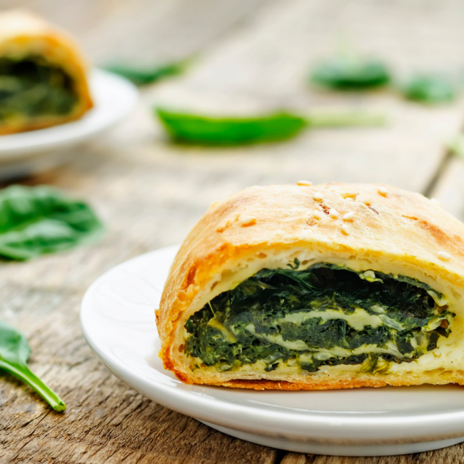 Strudel con ricotta e spinaci