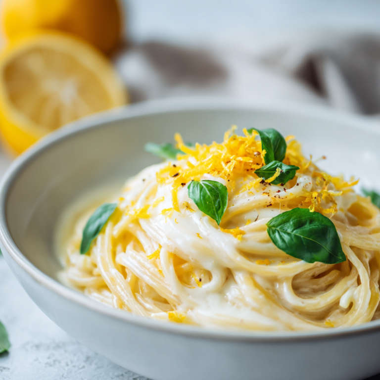 Spaghetti cremosi al limone e yogurt